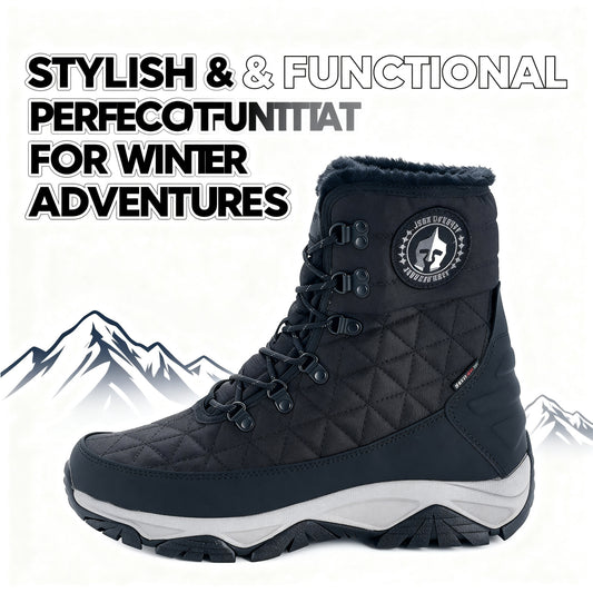Winter snow boots for outdoor hiking, featuring anti-slip and cold-resistant properties