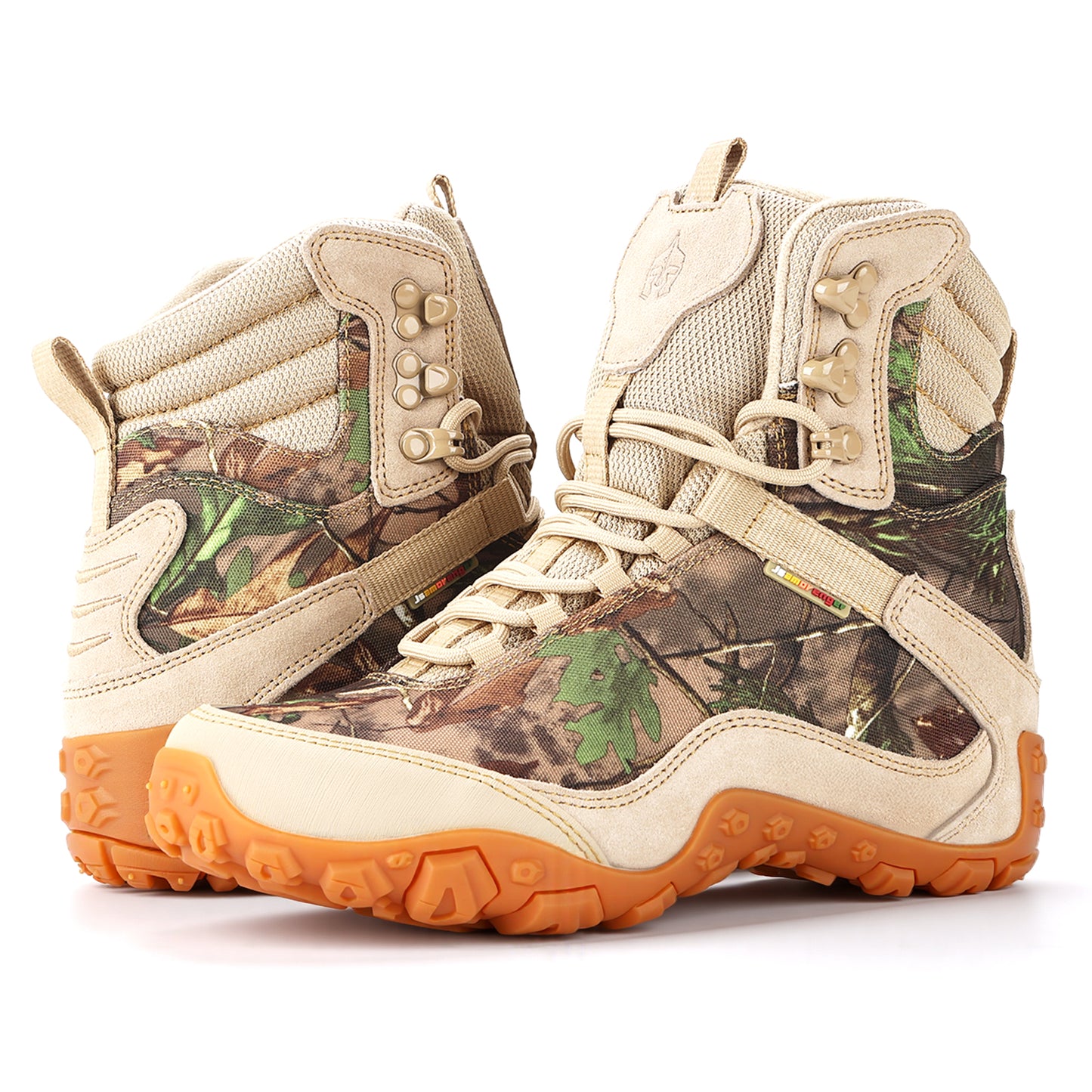 Waterproof Hiking Boots for Men,Mid-Cut Mountain Trekking Boots with Ankle Support,Non-Slip Rubber Sole for Snow, Mud & Rocky Trails