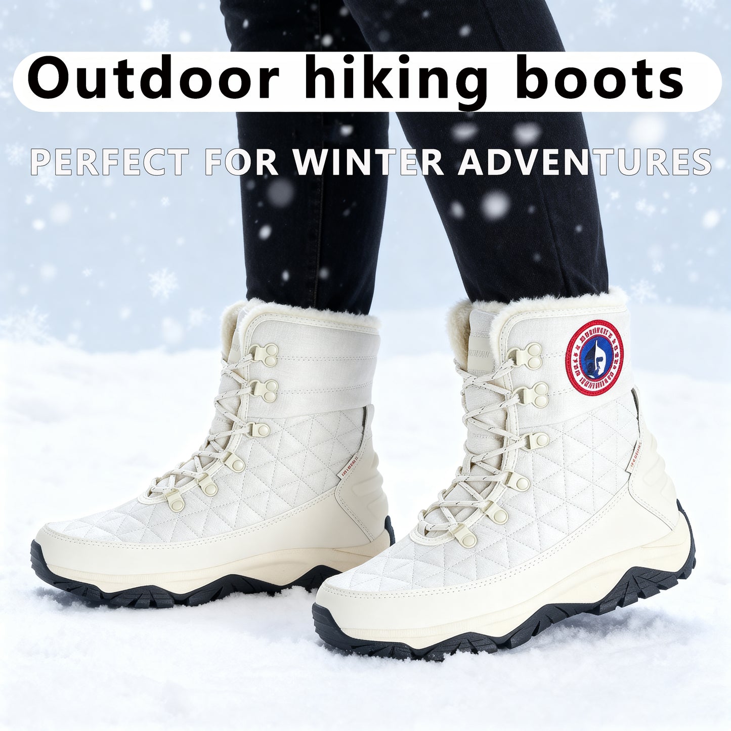 Winter non-slip, cold-resistant, and warm outdoor hiking boots