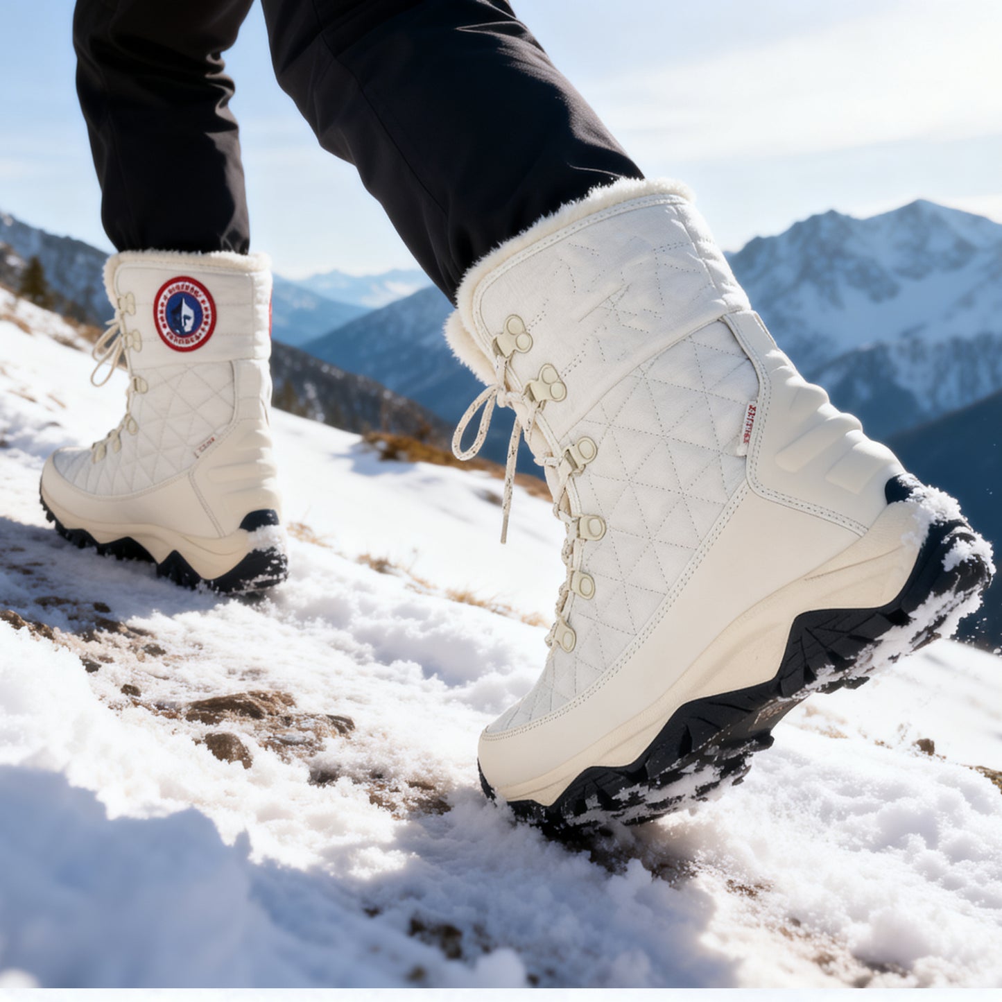 Winter non-slip, cold-resistant, and warm outdoor hiking boots