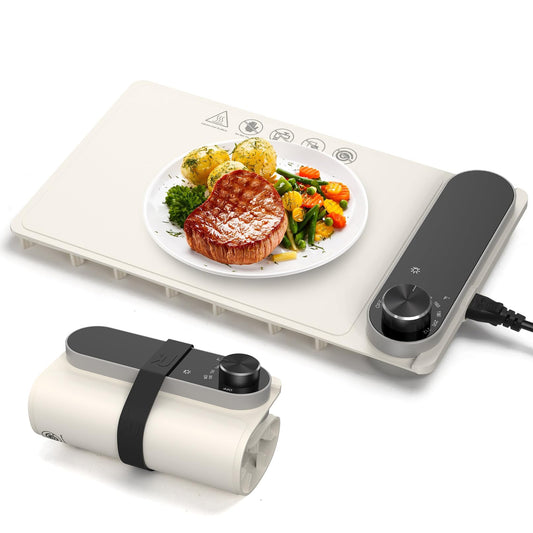 Portable Food Warmer Tray - 9.85''